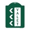 Signmission Designer Series Sign-Valet Left Arrow, Green & White Aluminum Sign, 18" x 24", GW-1824-22770 A-DES-GW-1824-22770 - alternate 1